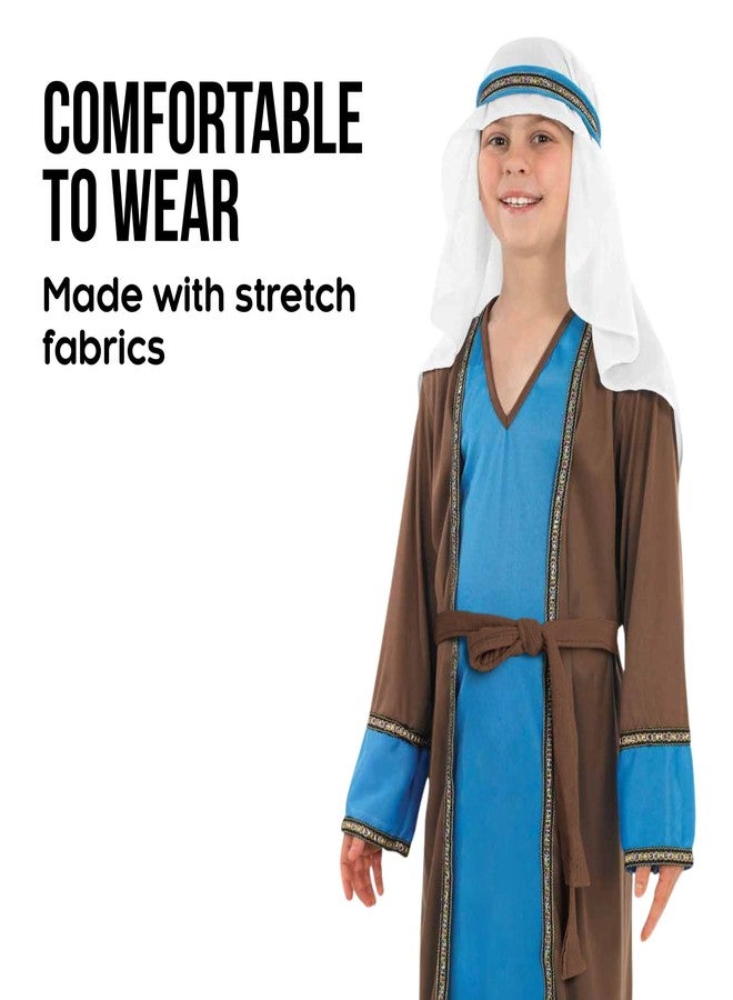 fun shack St Joseph Costume for Kids with Cane, Saint Joseph Costume Kids, Boys Bible Costumes, Nativity Costumes for Boys, Medium - Image 3